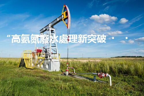 “高氨氮廢水處理新突破，綠色環(huán)保技術助力高效凈化”
